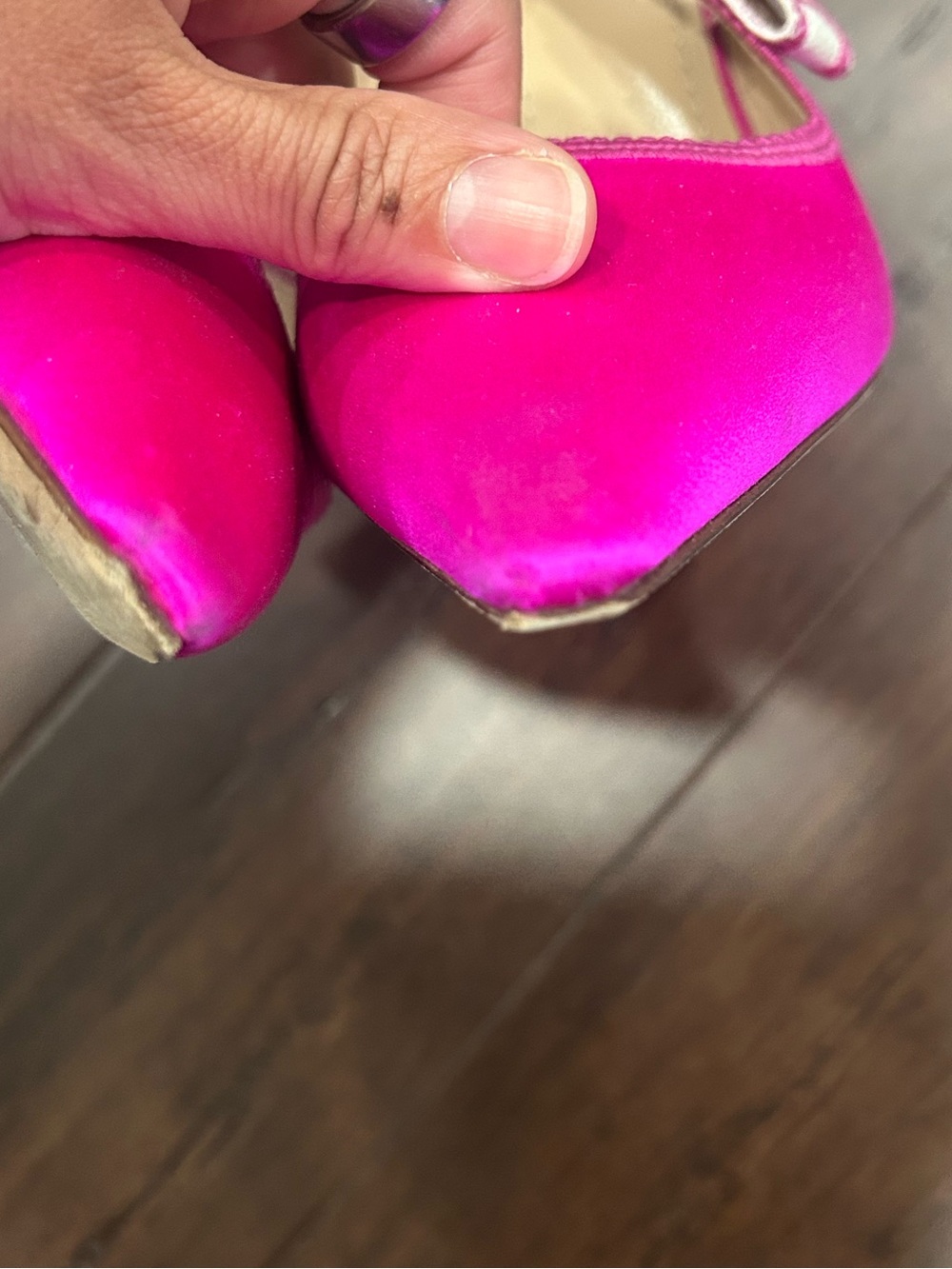 Dior J'Adior Fuchsia Pink Slingback Heels - Picture 7 of 8